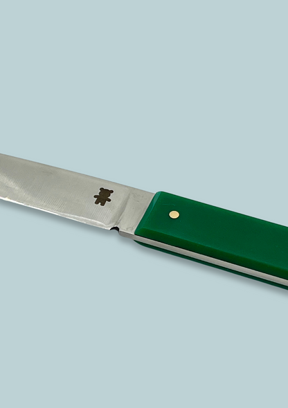 (M03) Cuchillo de mesa verde